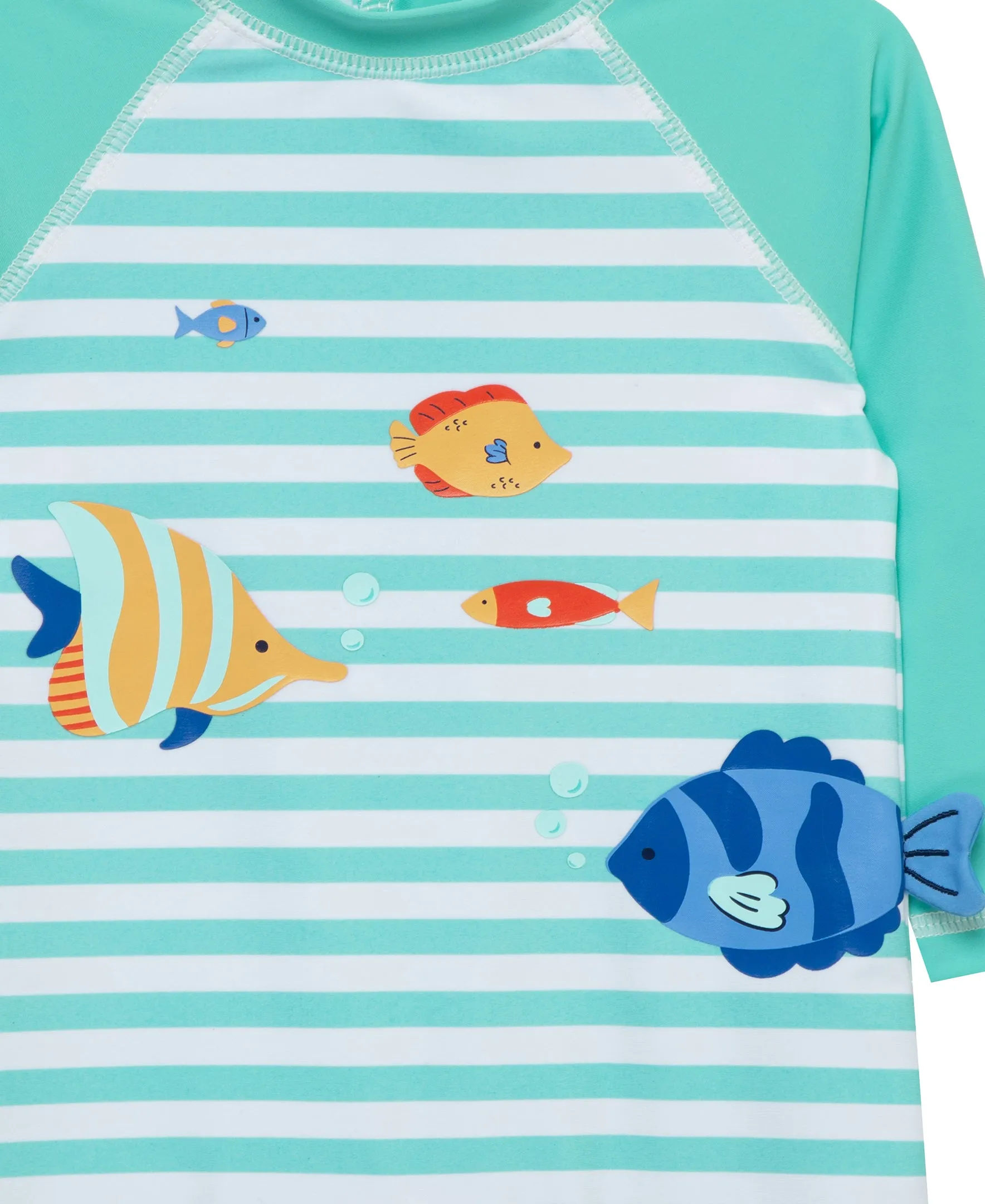 Fish Long Sleeve Rashguard Suit (6M-24M)