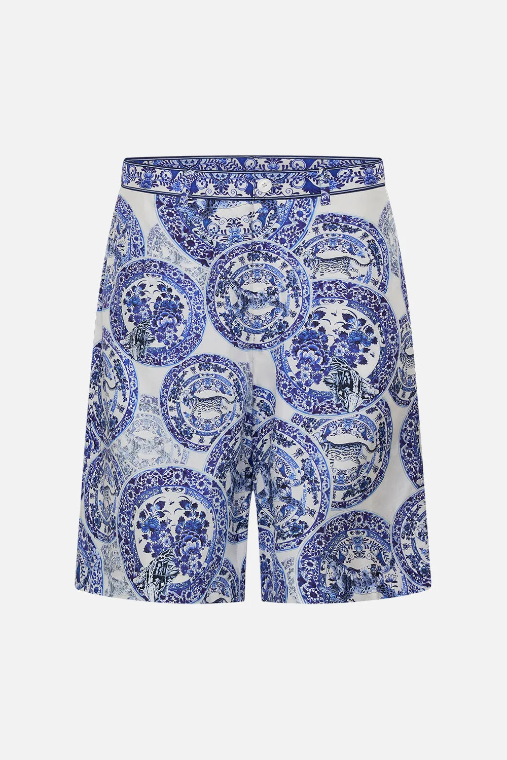 FIXED WAIST MID LENGTH WALK SHORT GLAZE AND GRAZE