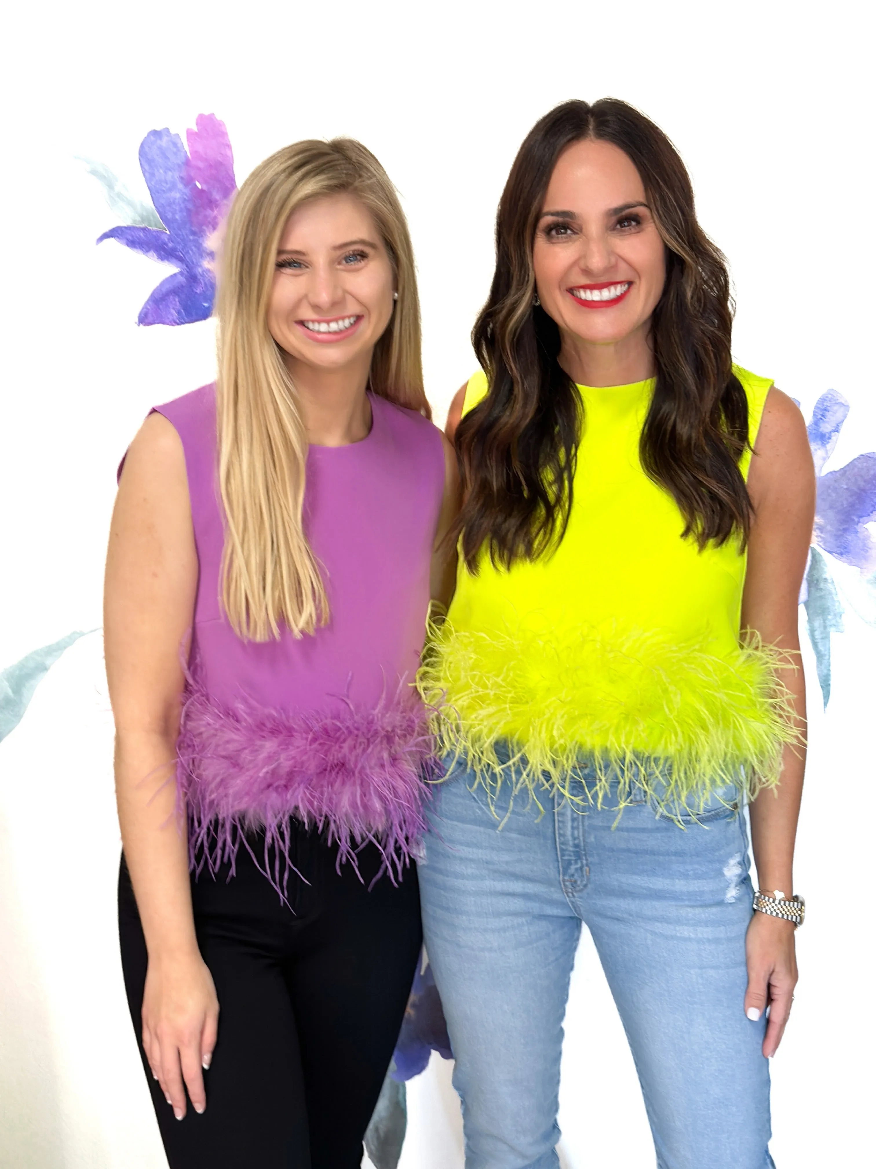 Flirty Feather Top