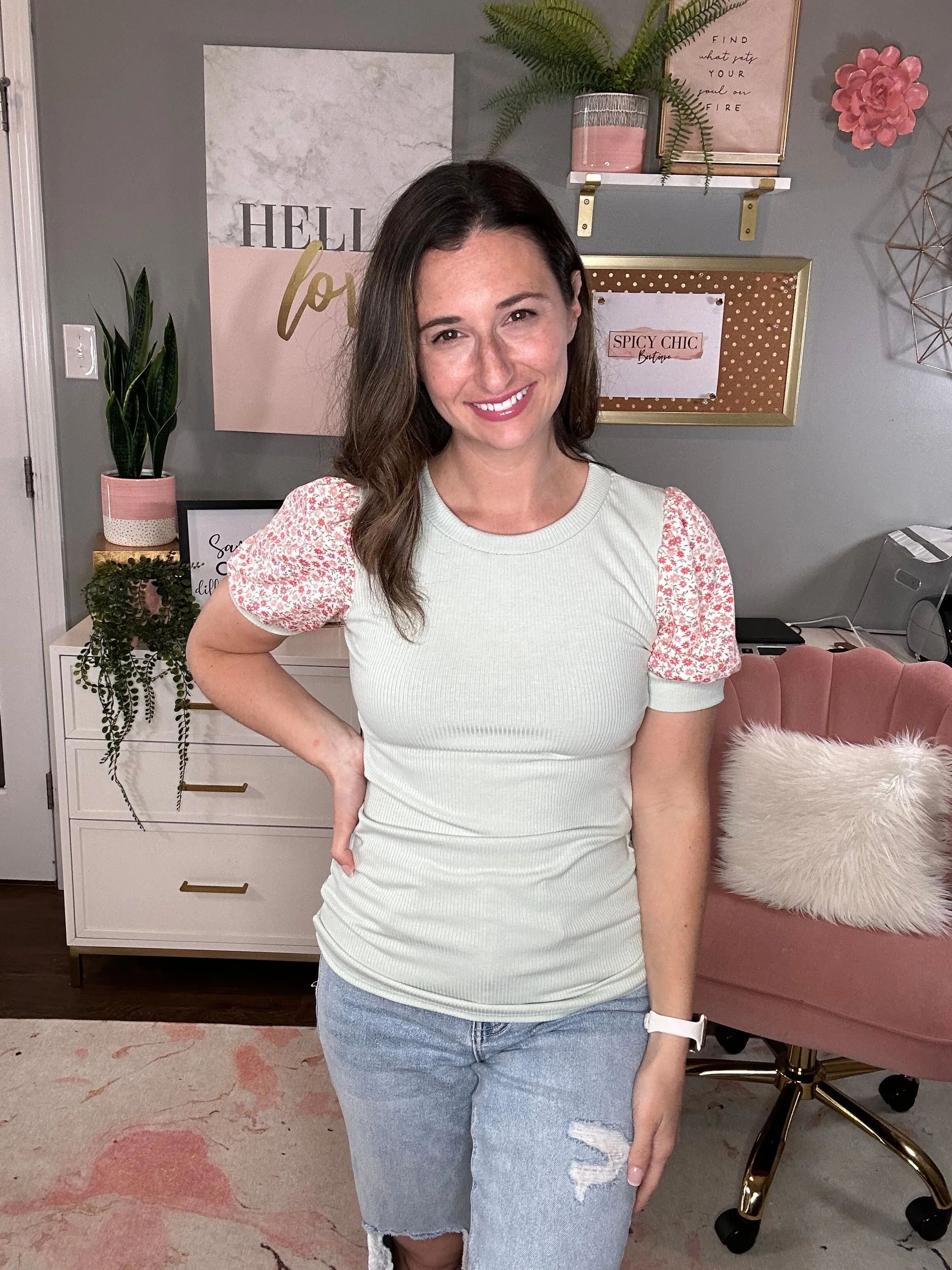 Flirty Floral Top