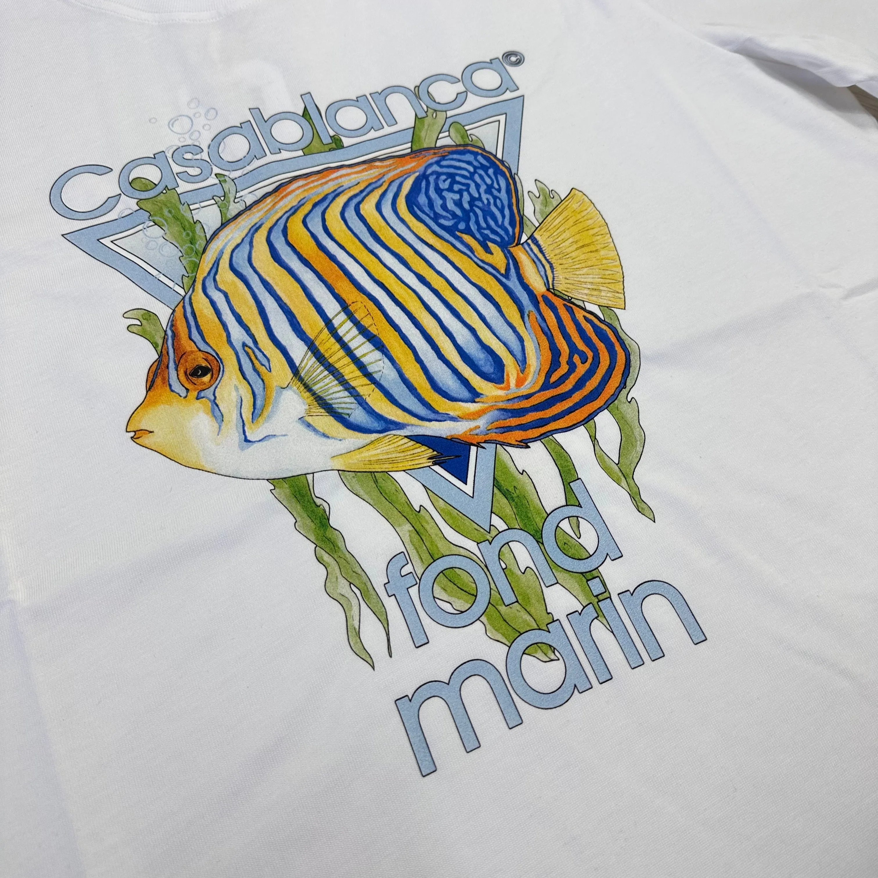 Fond Marin Print T-shirt White