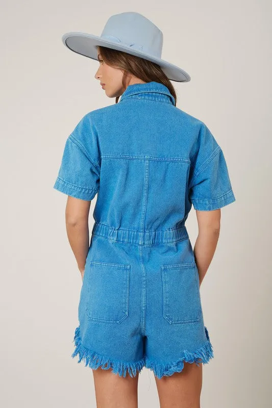 Frayed Romper
