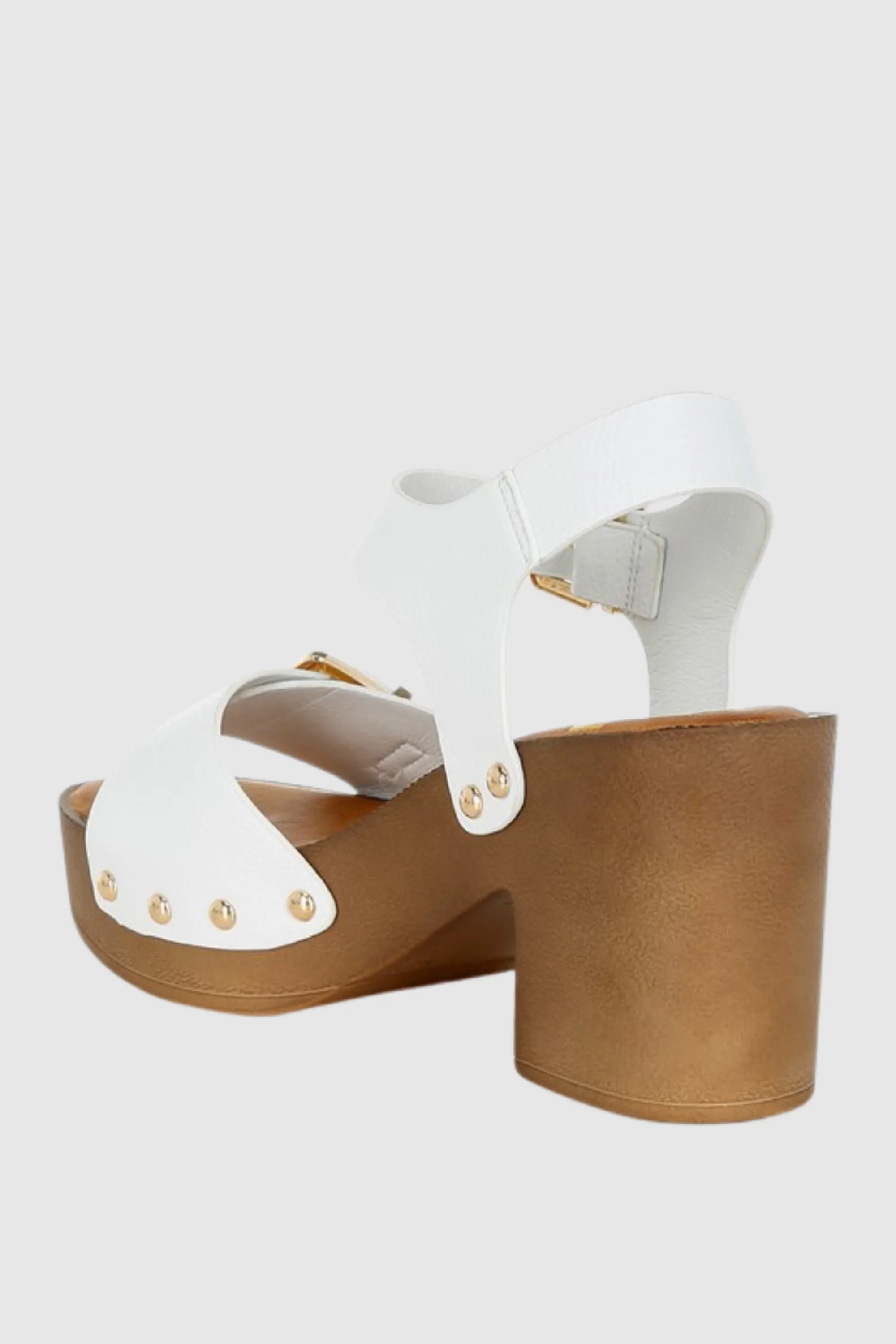 Genuine Leather Clog Sandals