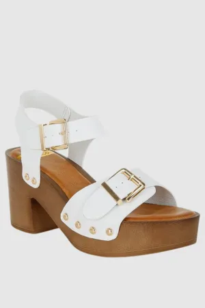 Genuine Leather Clog Sandals