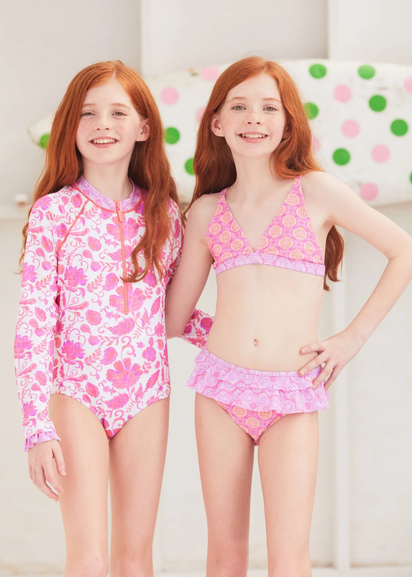 Girls Provence 3-Piece Long Sleeve Rashguard Set