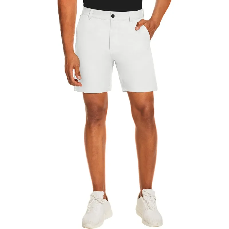 Golf Chino Shorts With Quick Dry Fabric And Multiple Pockets