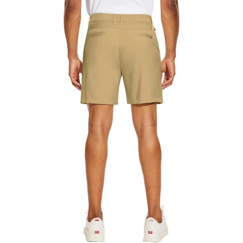 Golf Chino Shorts With Quick Dry Fabric And Multiple Pockets