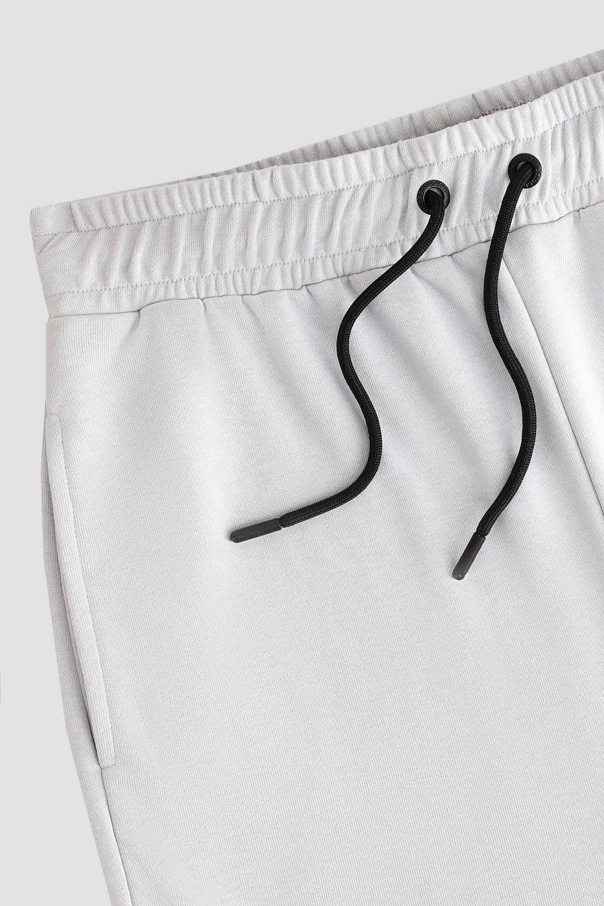 Grey Brooklyn Contrast Trim Shorts (Plus size) - A24 - MSH054P