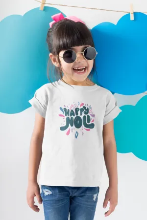 Happy Holi T-Shirt For Girl