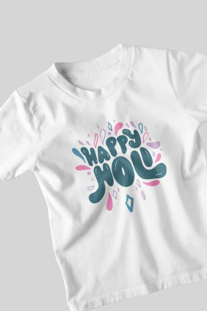 Happy Holi T-Shirt For Girl