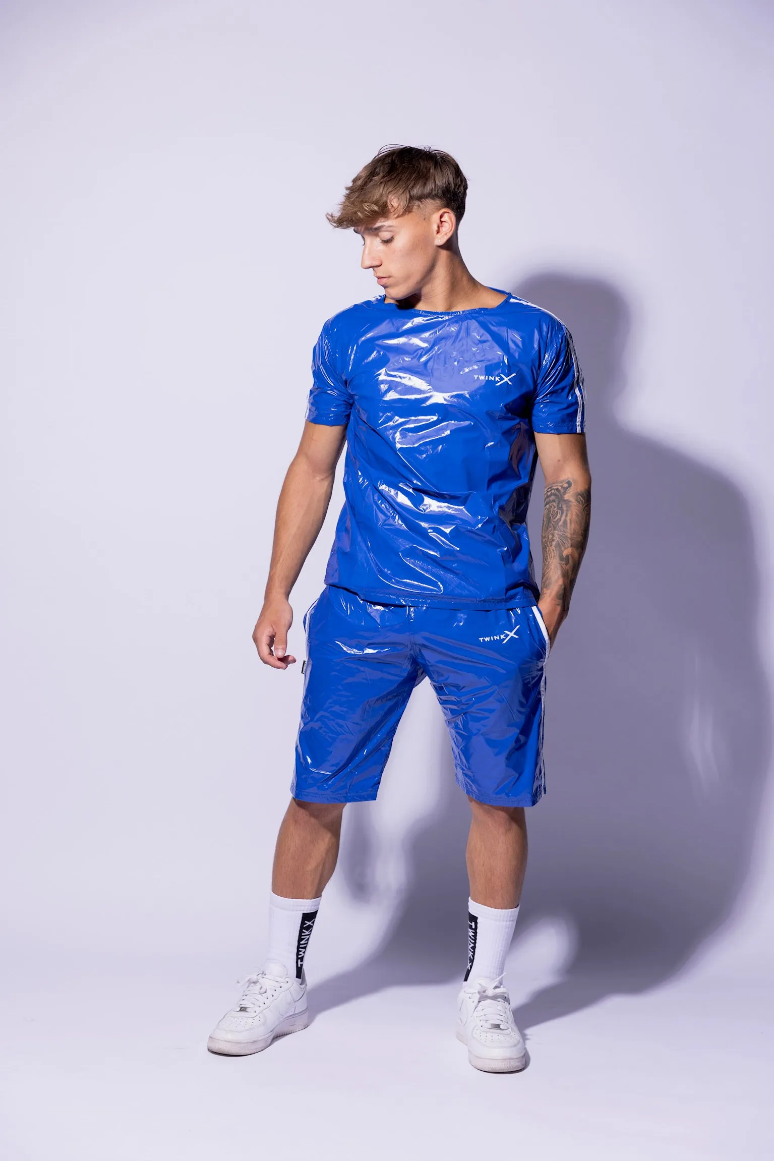 hero shorts I royal blue/white I nylon