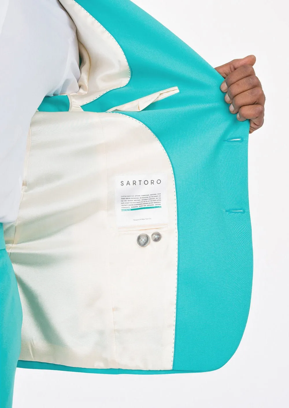 Hudson Aqua Blue Stretch Jacket