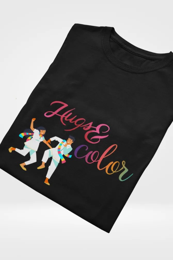 Hugs & Colors. Holi T-shirt for women
