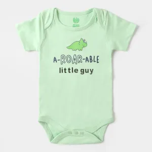 Infant Cotton Romper Roar Able - Green Ash