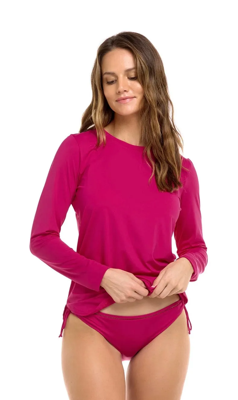 KAYLEEN RASHGUARD- RASPBERRY