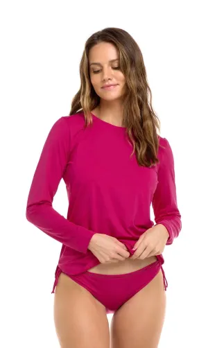 KAYLEEN RASHGUARD- RASPBERRY