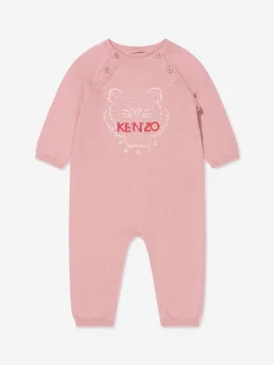 KENZO Baby Girls Organic Cotton Tiger Romper