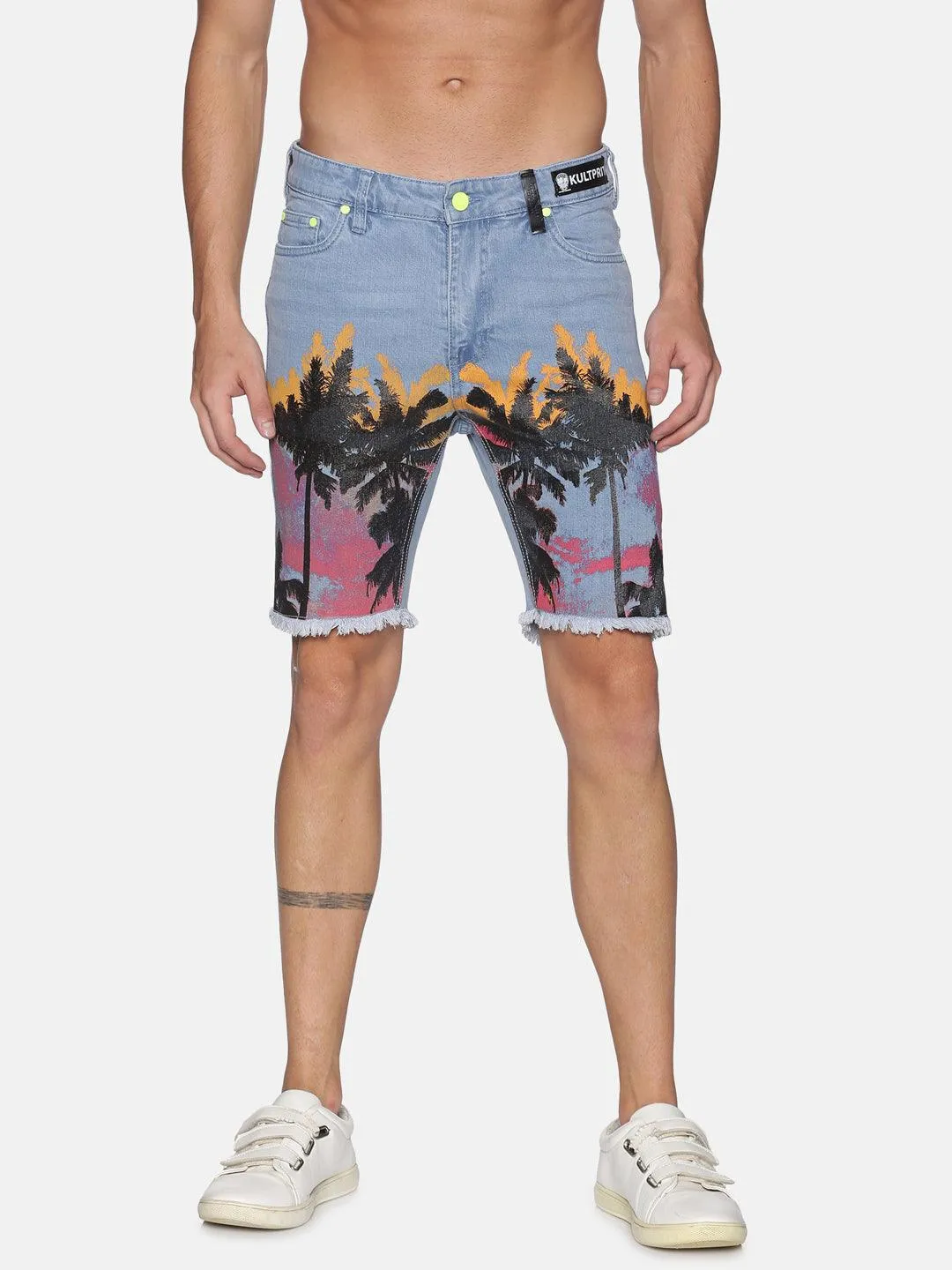 Kultprit 5 pocket with hem & back pocket with print