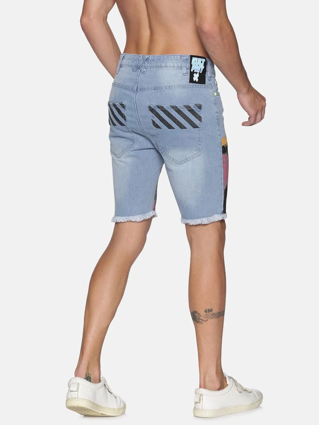 Kultprit 5 pocket with hem & back pocket with print