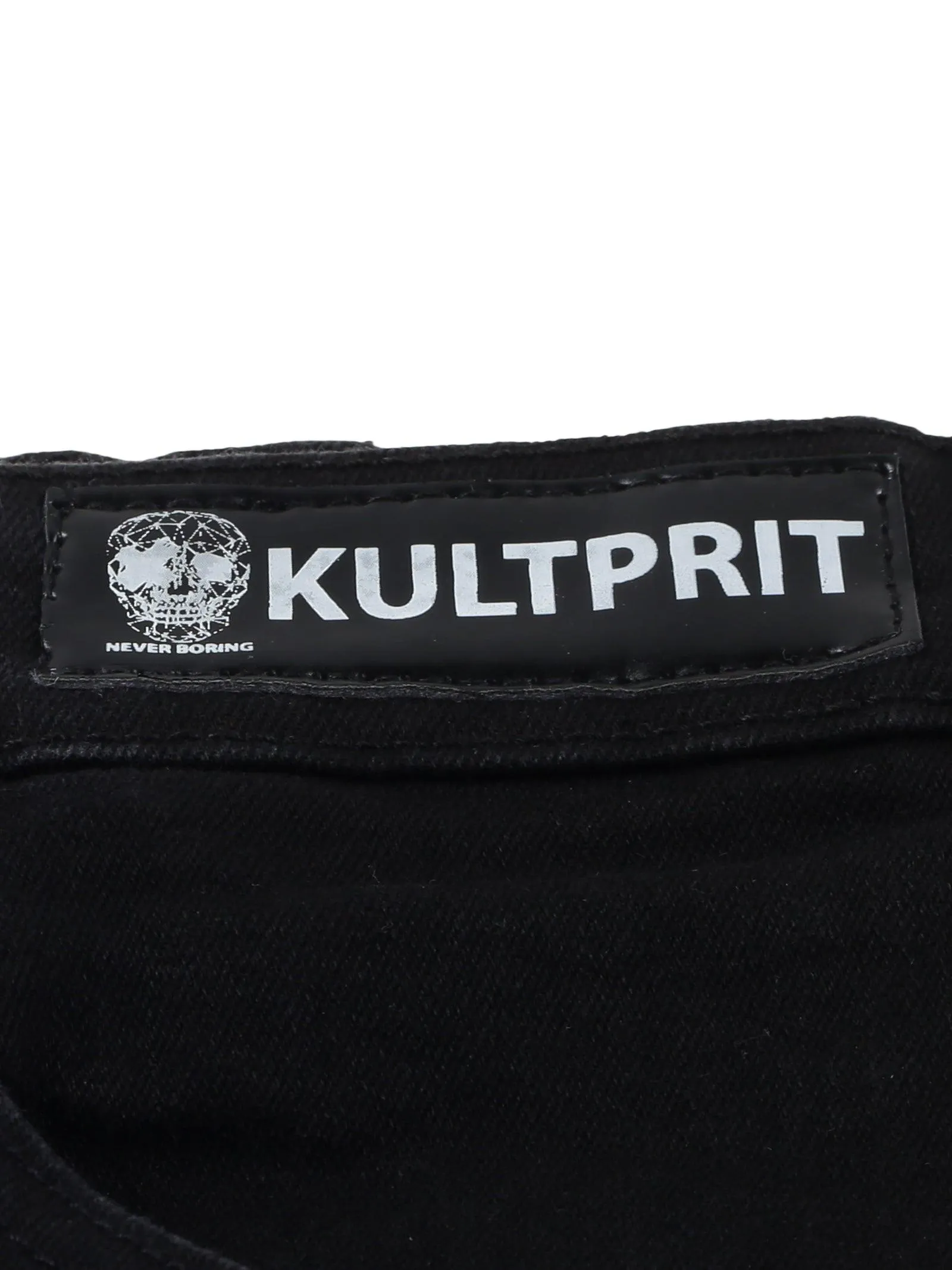 Kultprit 5 pocket with hem & back pocket with print