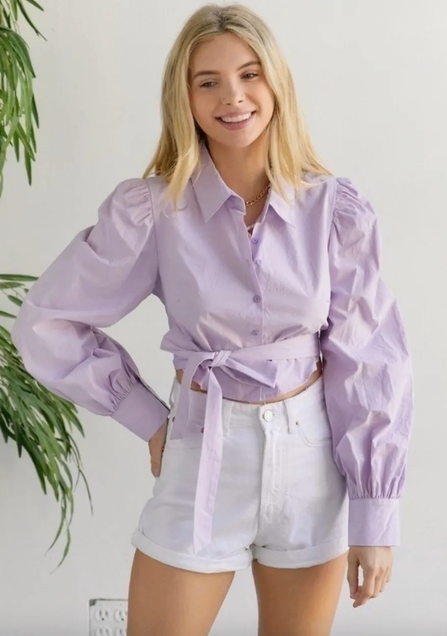 Lilly Poplin Blouse Top