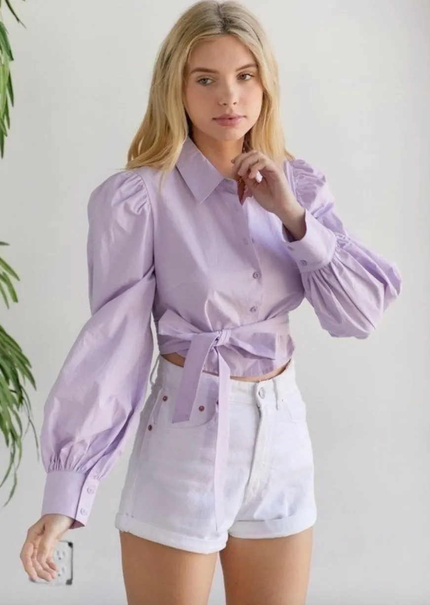 Lilly Poplin Blouse Top