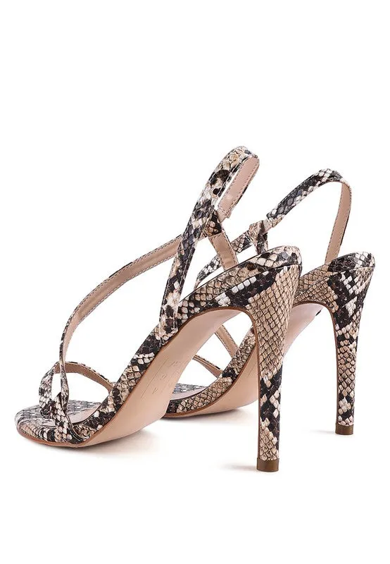London Rag Epoque High Heel Strappy Slingback Sandals