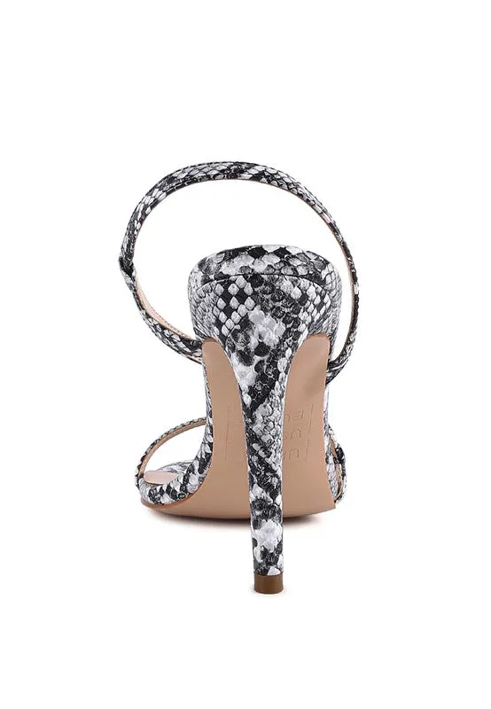 London Rag Epoque High Heel Strappy Slingback Sandals
