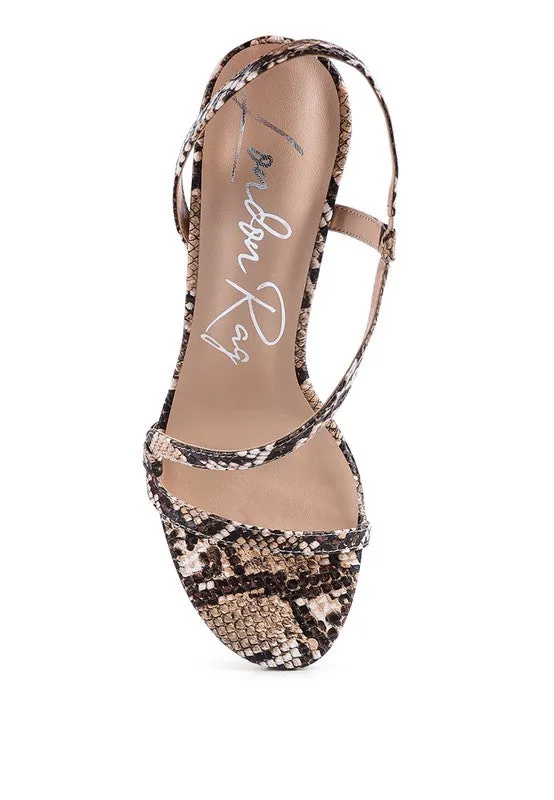 London Rag Epoque High Heel Strappy Slingback Sandals