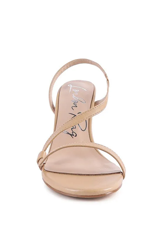 London Rag Epoque High Heel Strappy Slingback Sandals