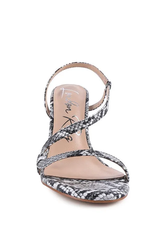 London Rag Epoque High Heel Strappy Slingback Sandals