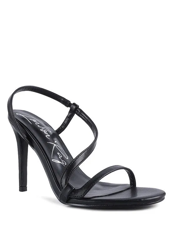 London Rag Epoque High Heel Strappy Slingback Sandals