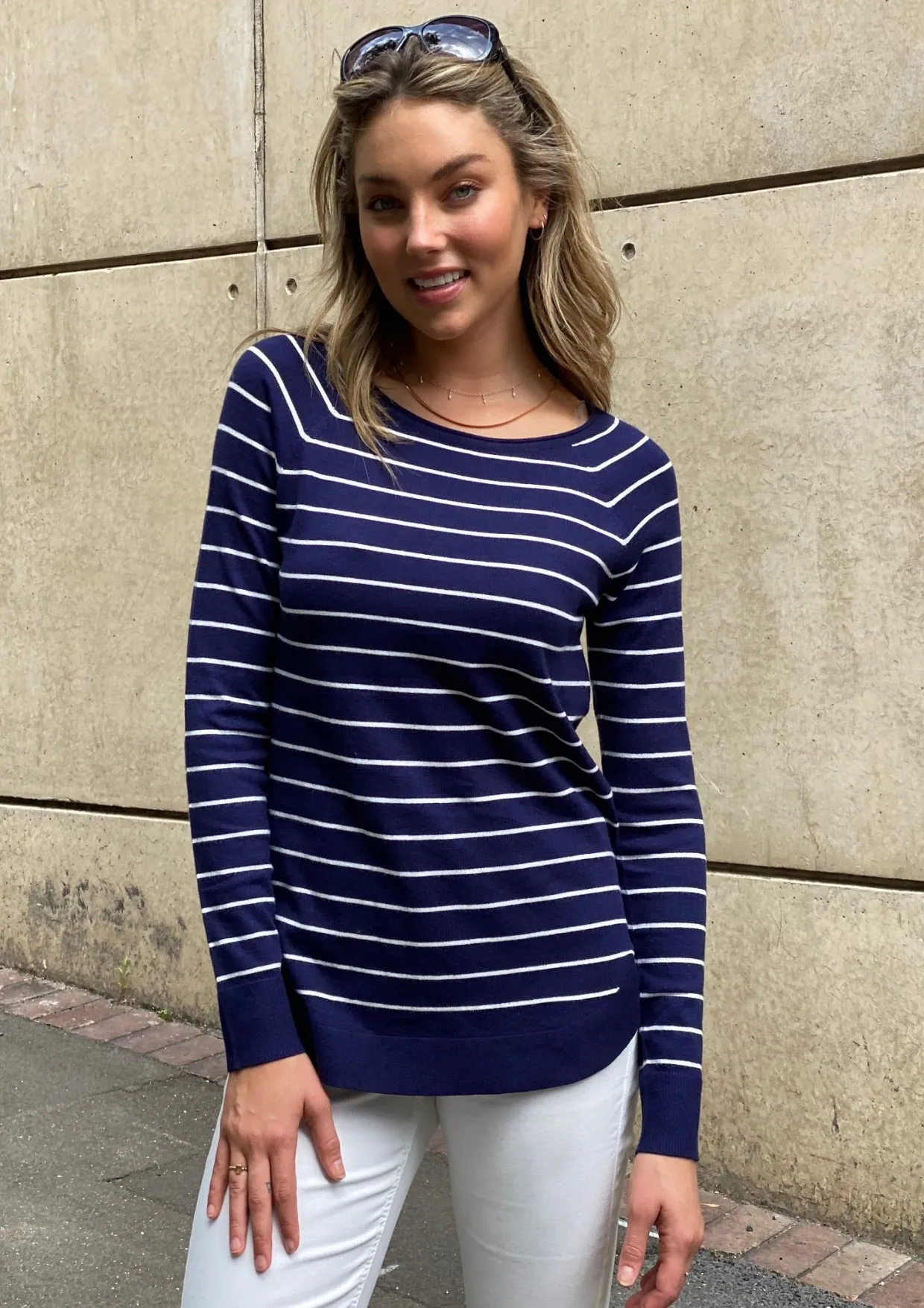 LY412TB Light Weight Striped Knit Jumper (Pack)