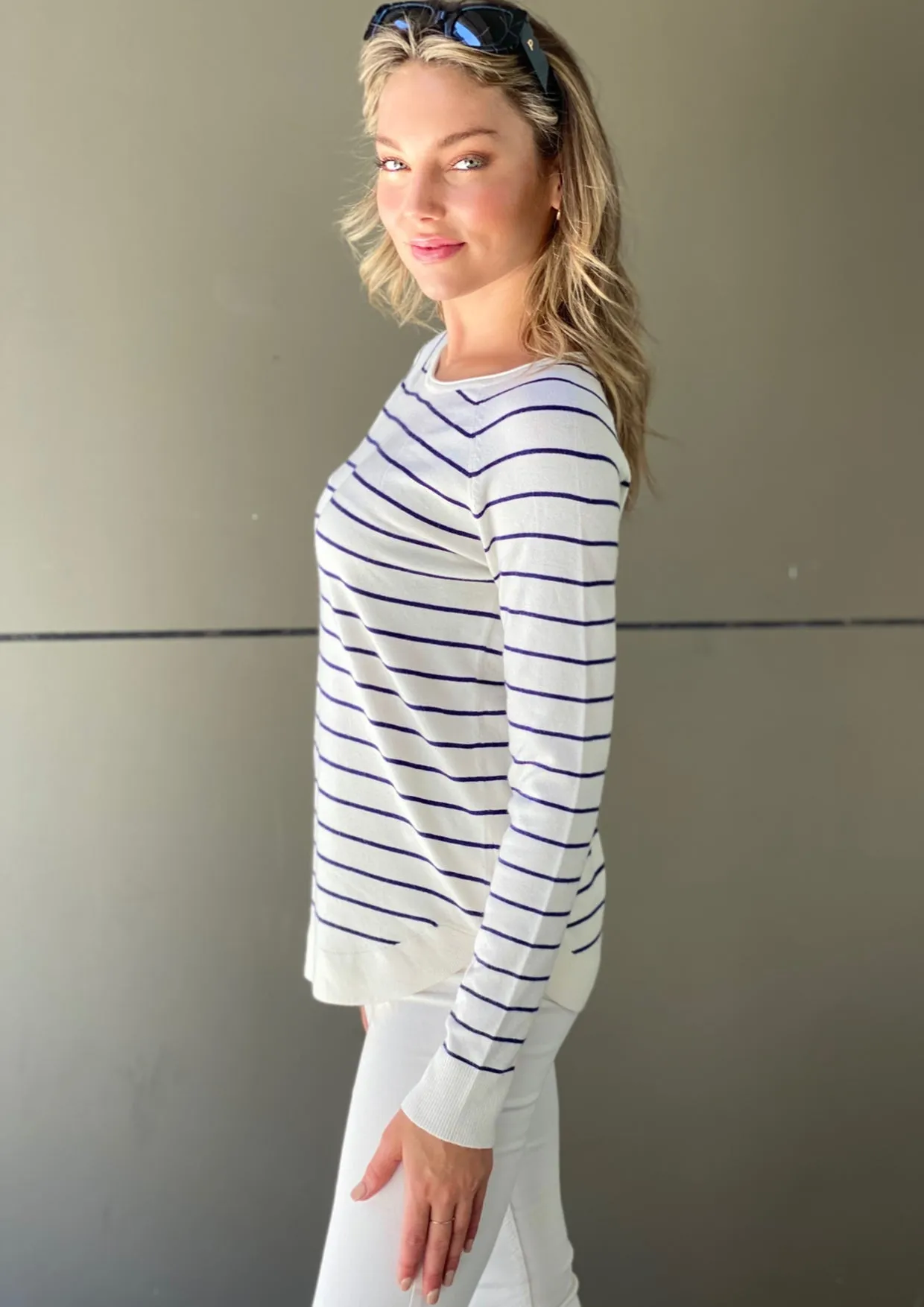 LY412TB Light Weight Striped Knit Jumper (Pack)