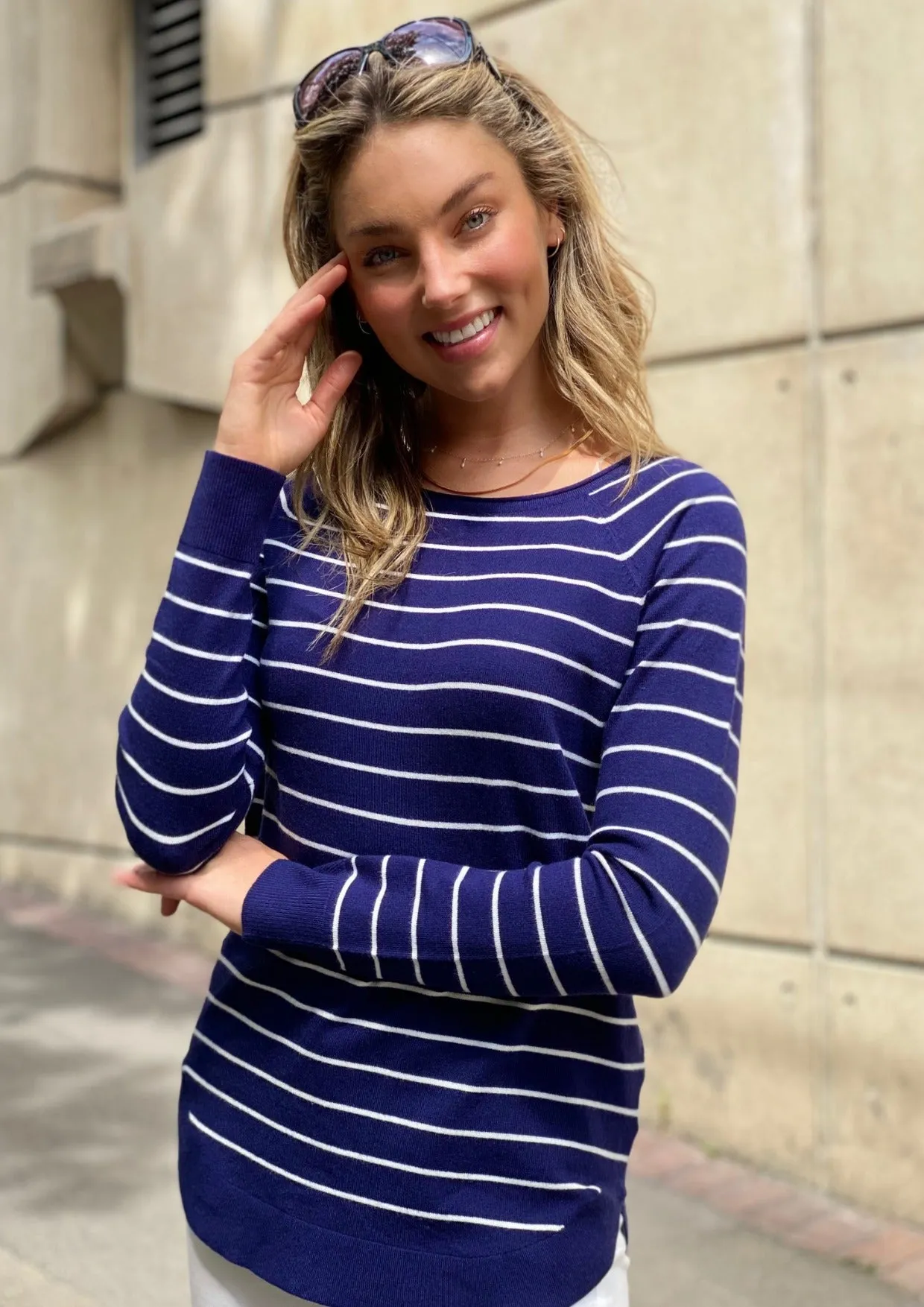 LY412TB Light Weight Striped Knit Jumper (Pack)