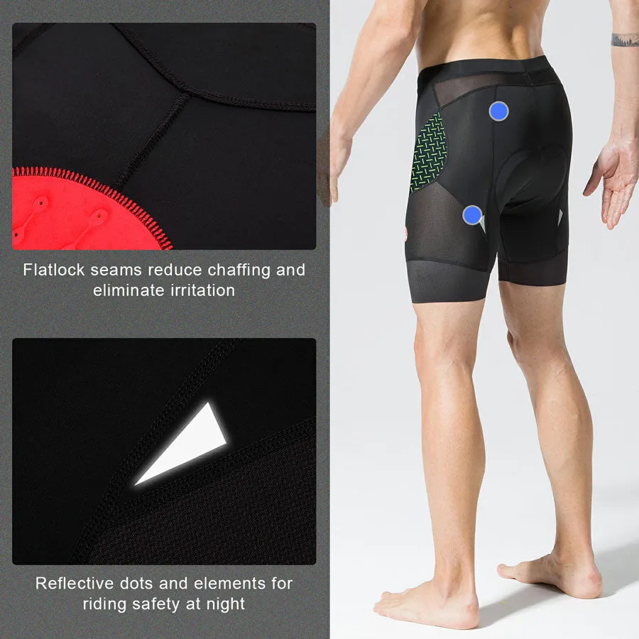 Men's 4D Padded Quick Dry Cycling Shorts-CPS5000-Green