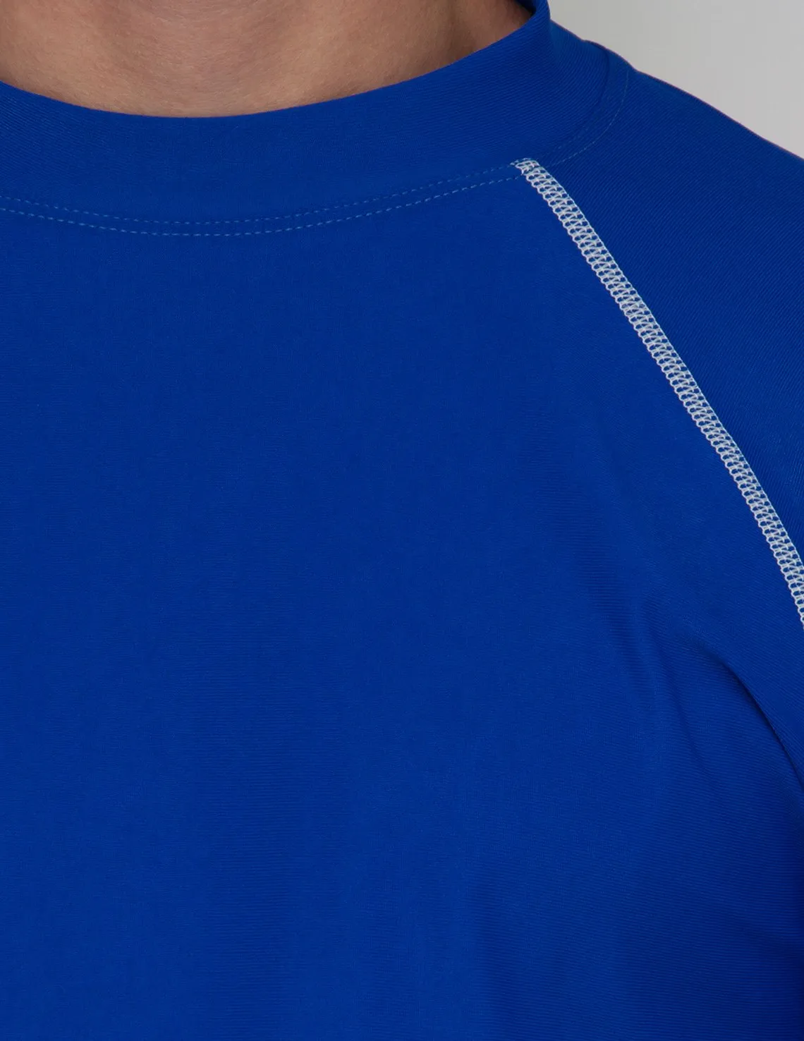 Men's  Chlorine Resistant Short Sleeve Rash Guard - Royal