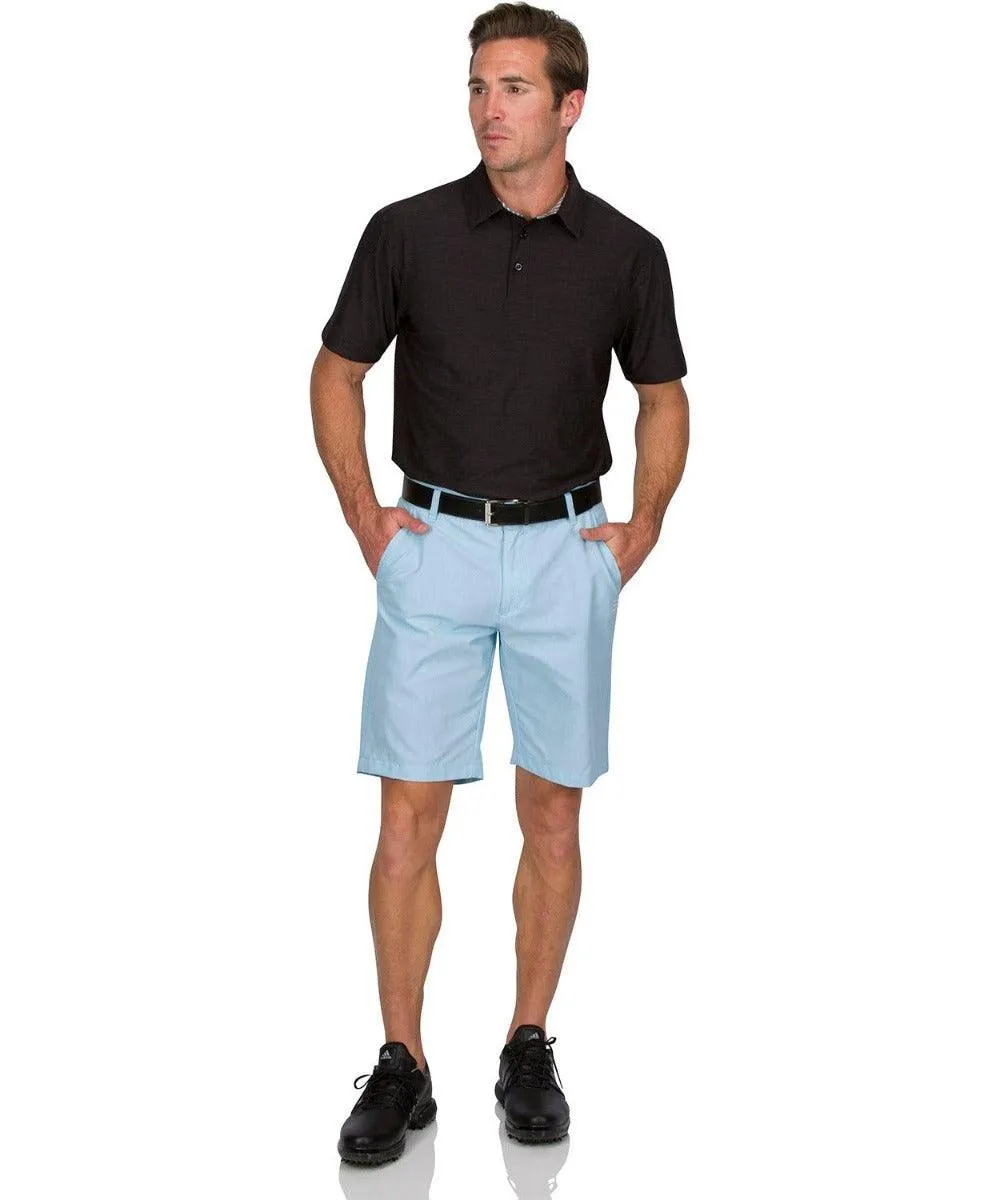Mens Dry Fit Golf Shorts - Quick Dry Casual Chinos w/Elastic Waist, 10" Inseam