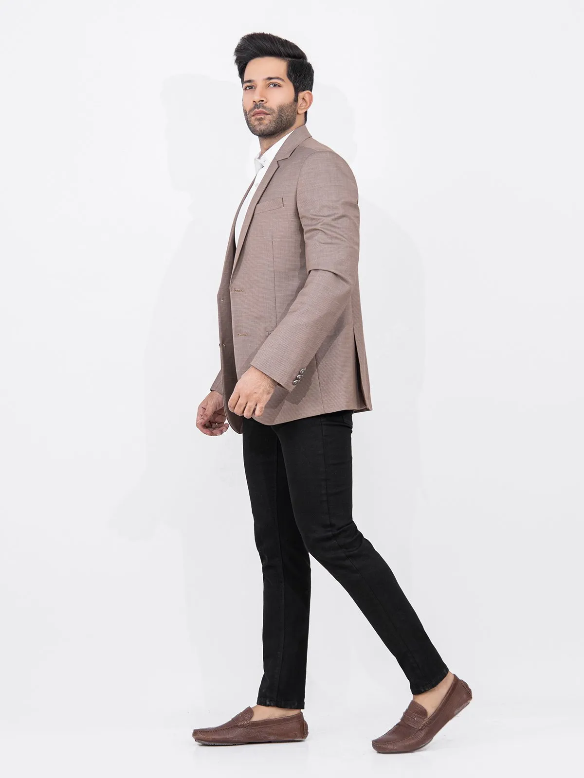 Men's Light Brown Blazer - EMTB22-6766