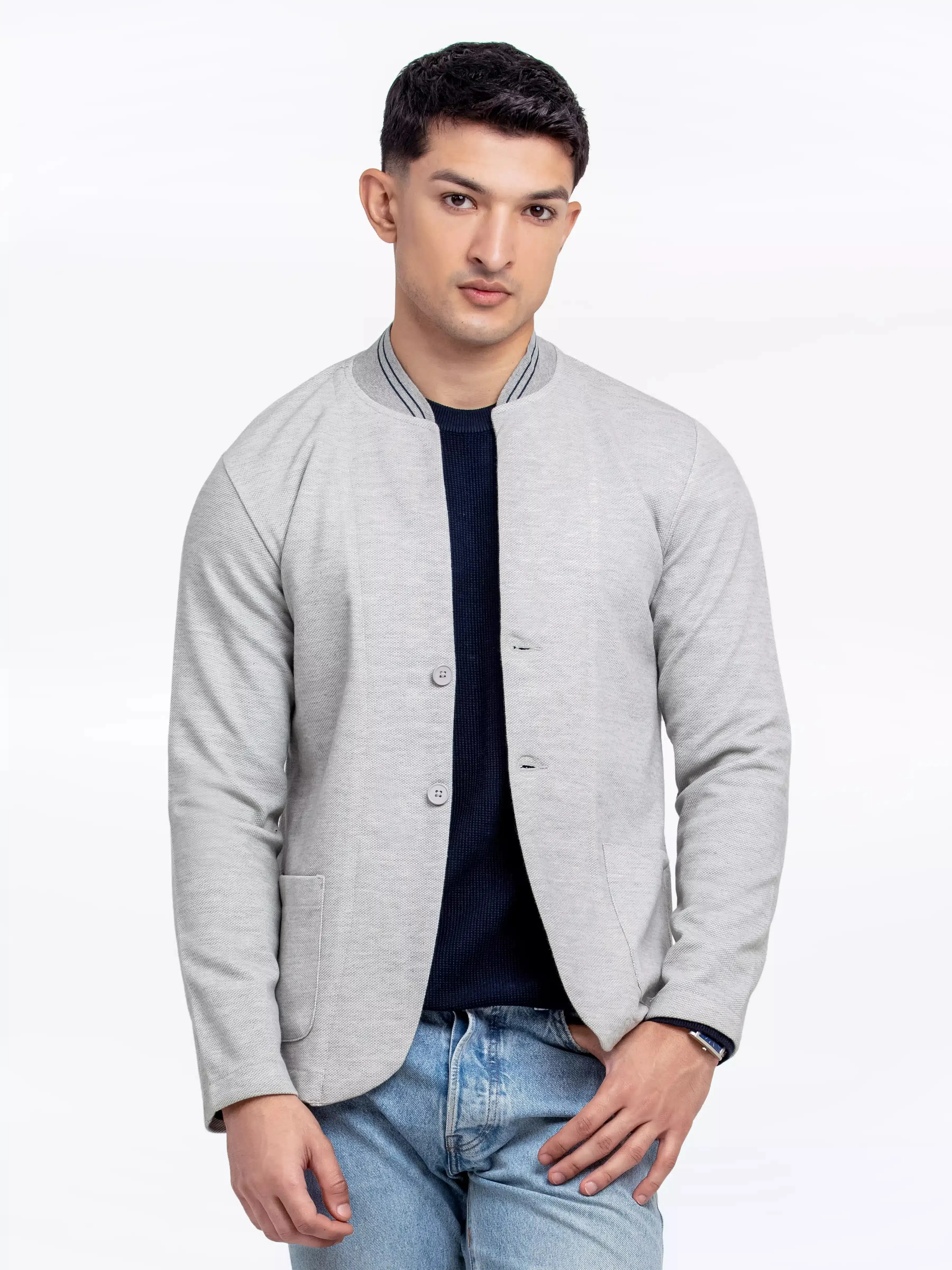 Men's Light Grey Blazer - EMTBK23-001