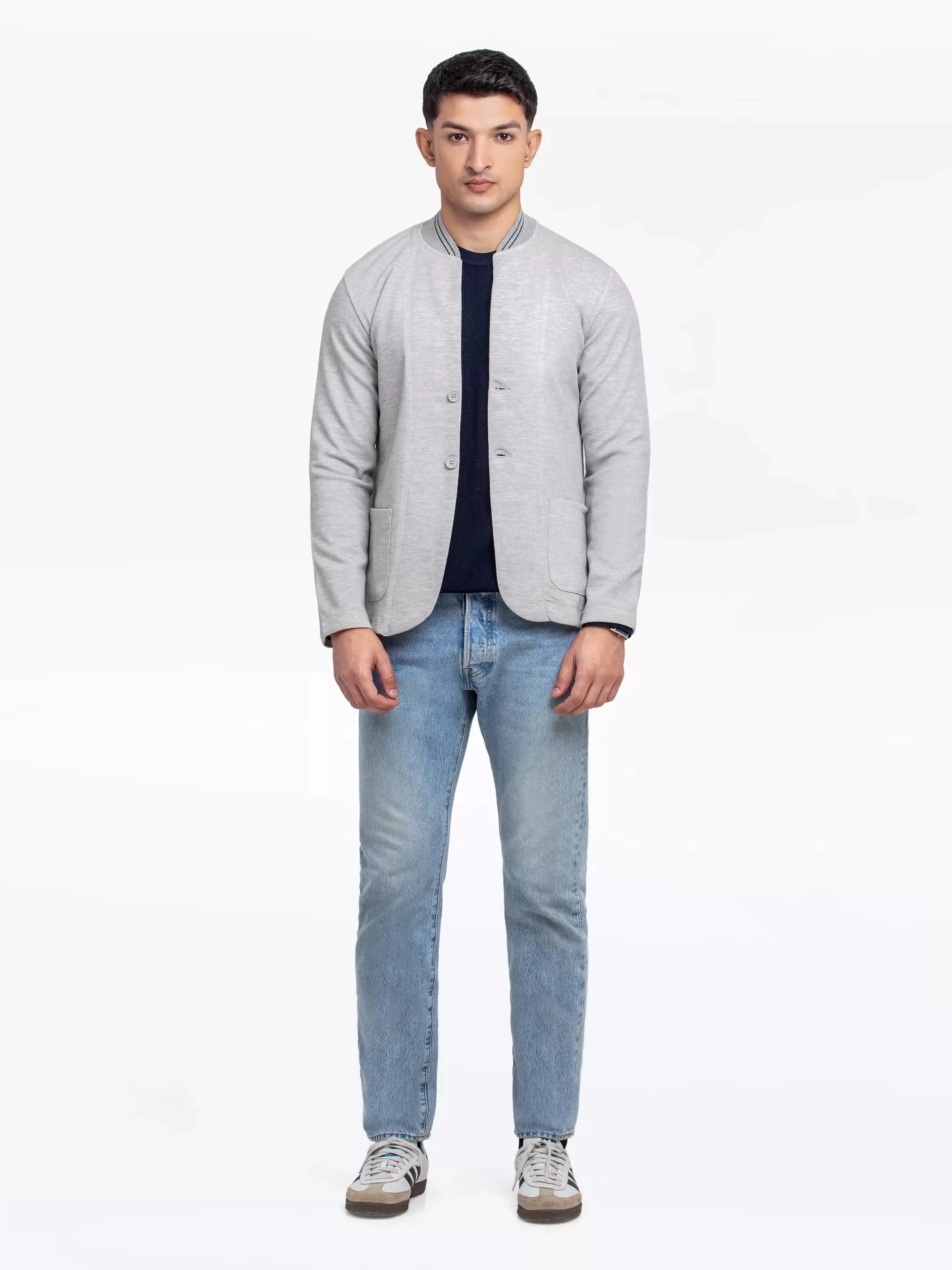 Men's Light Grey Blazer - EMTBK23-001