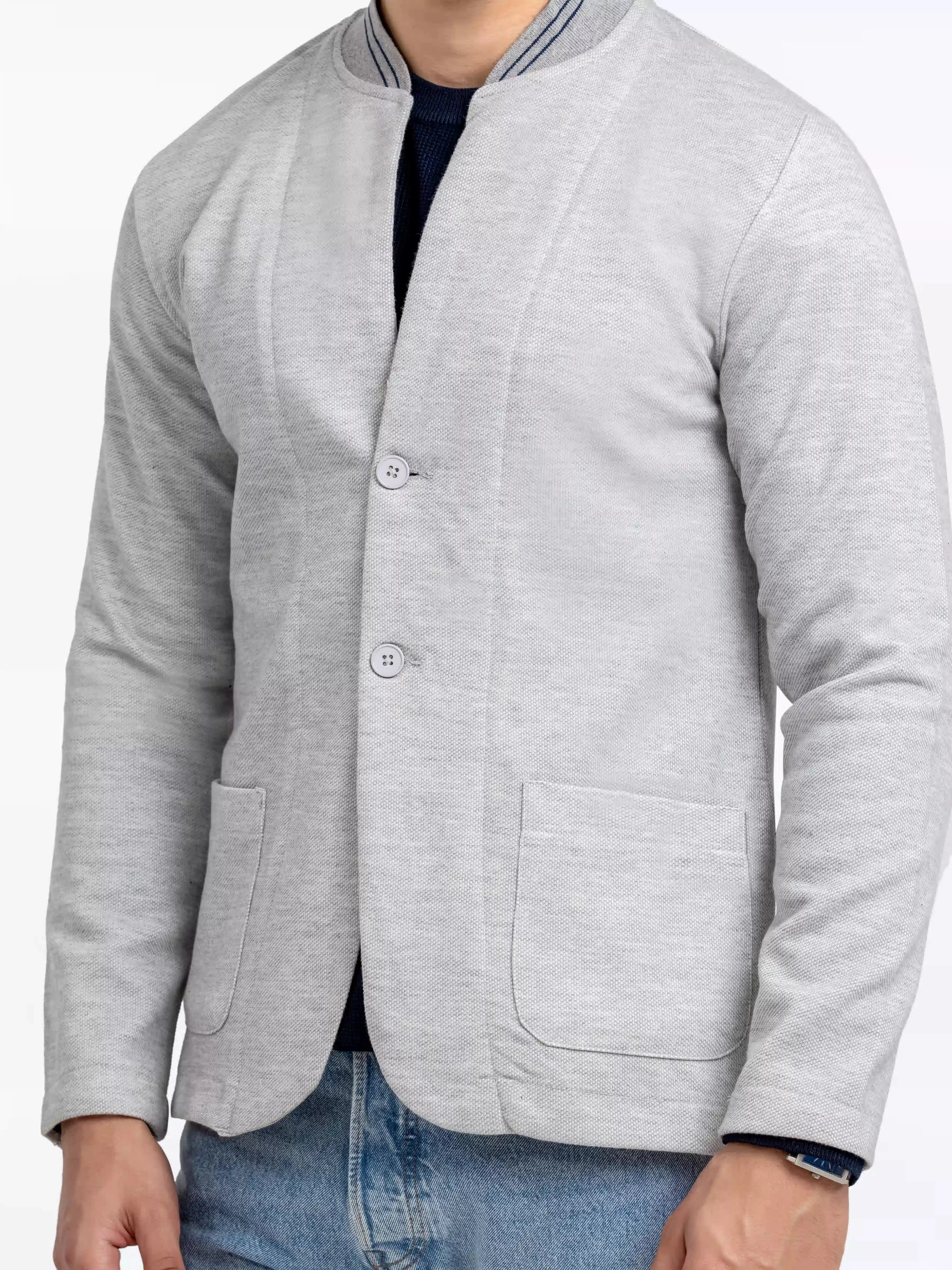 Men's Light Grey Blazer - EMTBK23-001