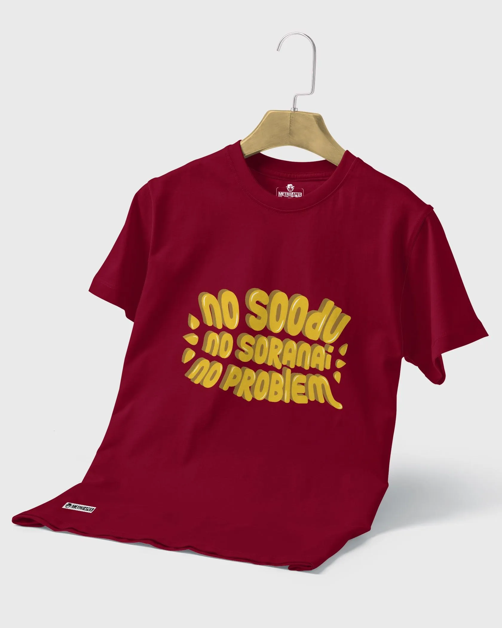 Mens Regular Tshirt Trending Tamil Typo No Soodu No Soranai