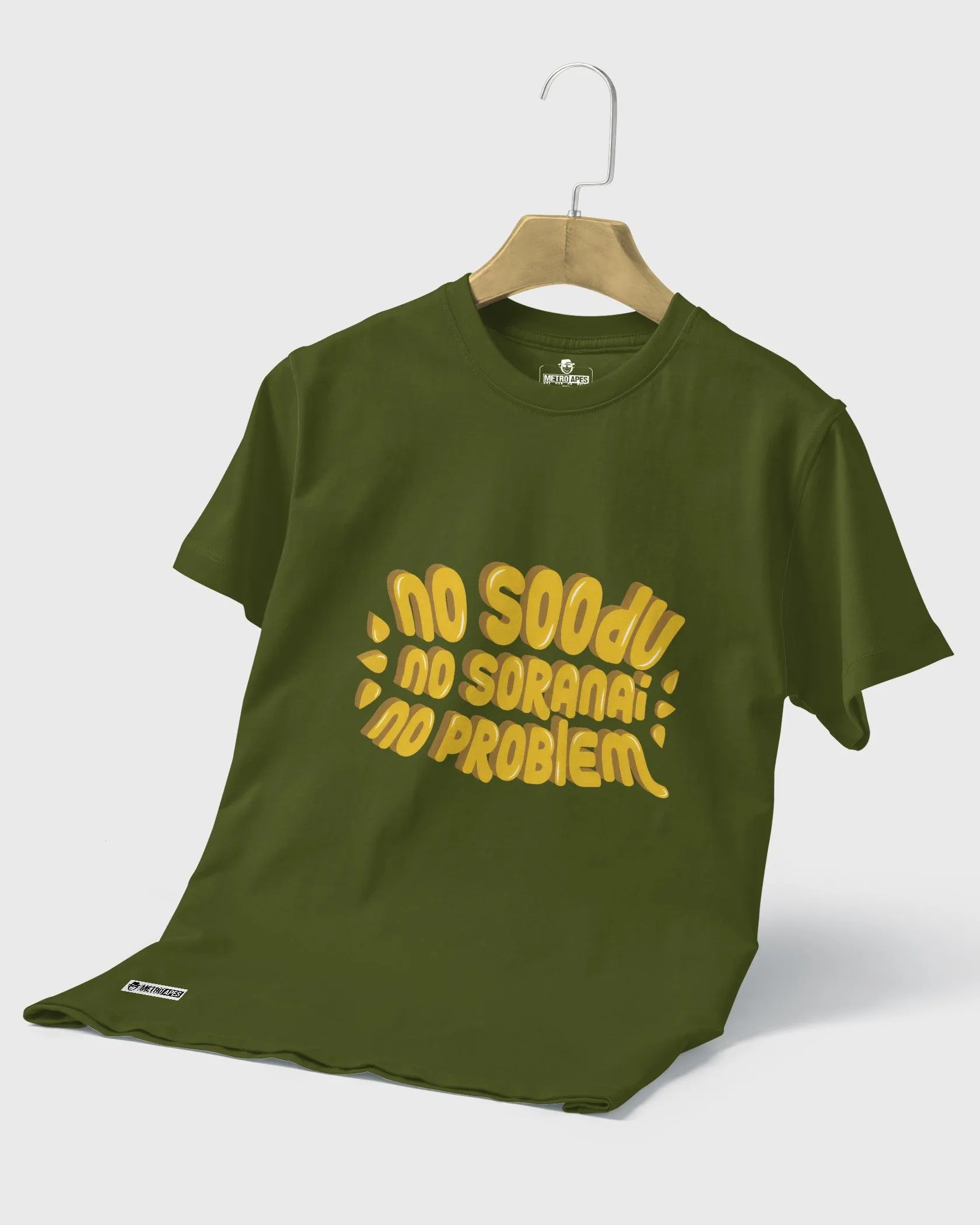 Mens Regular Tshirt Trending Tamil Typo No Soodu No Soranai