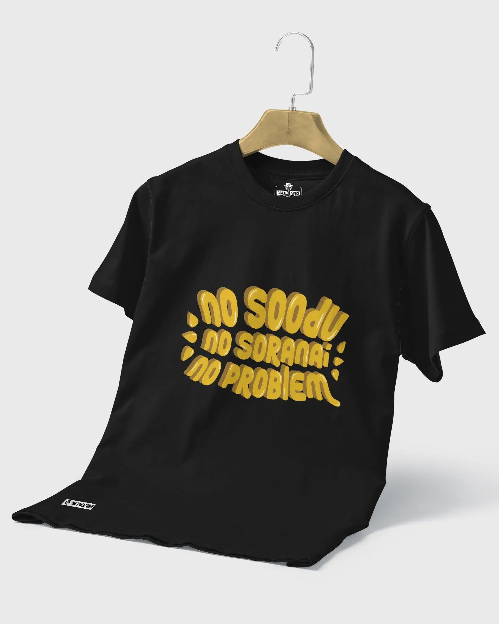 Mens Regular Tshirt Trending Tamil Typo No Soodu No Soranai