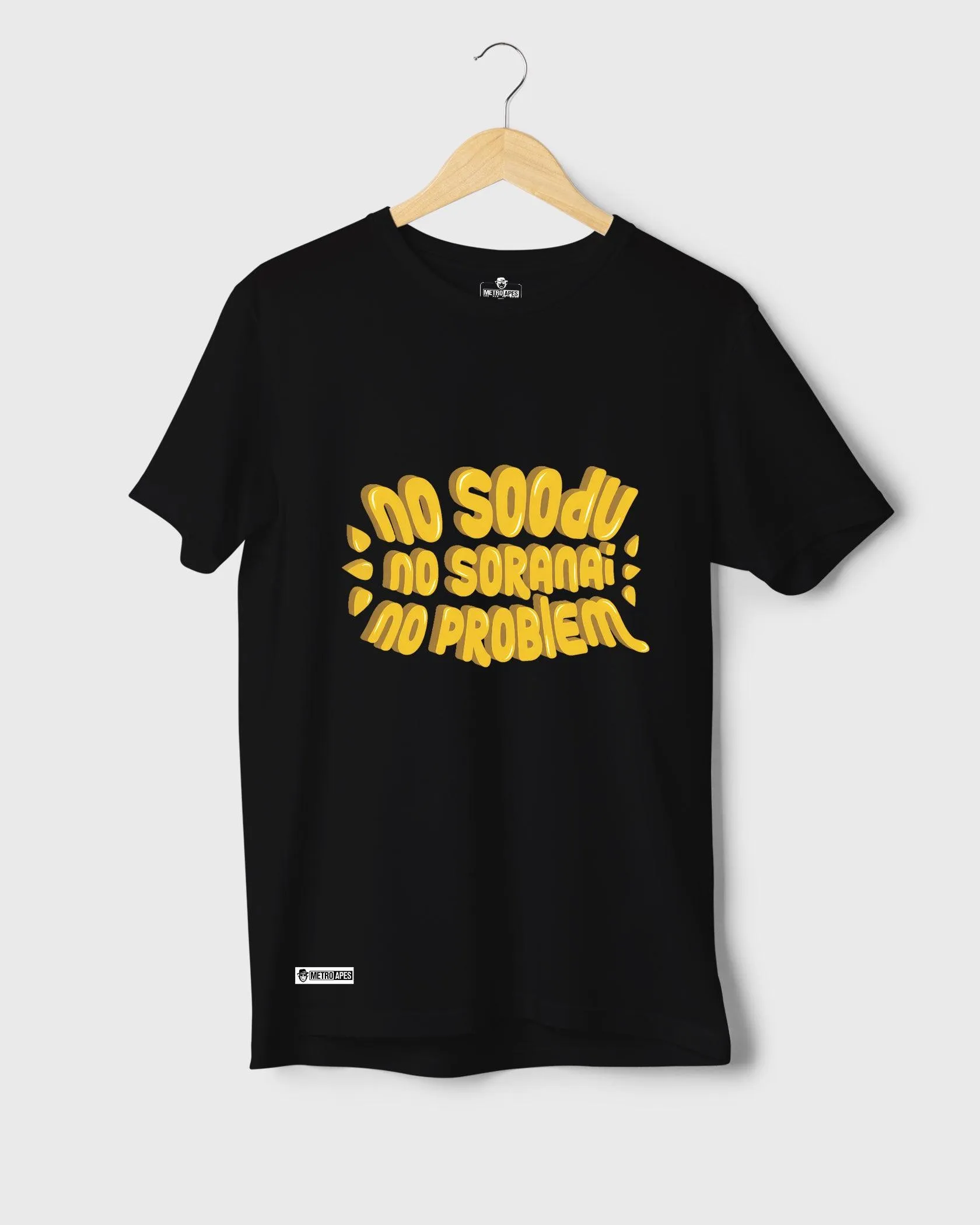 Mens Regular Tshirt Trending Tamil Typo No Soodu No Soranai