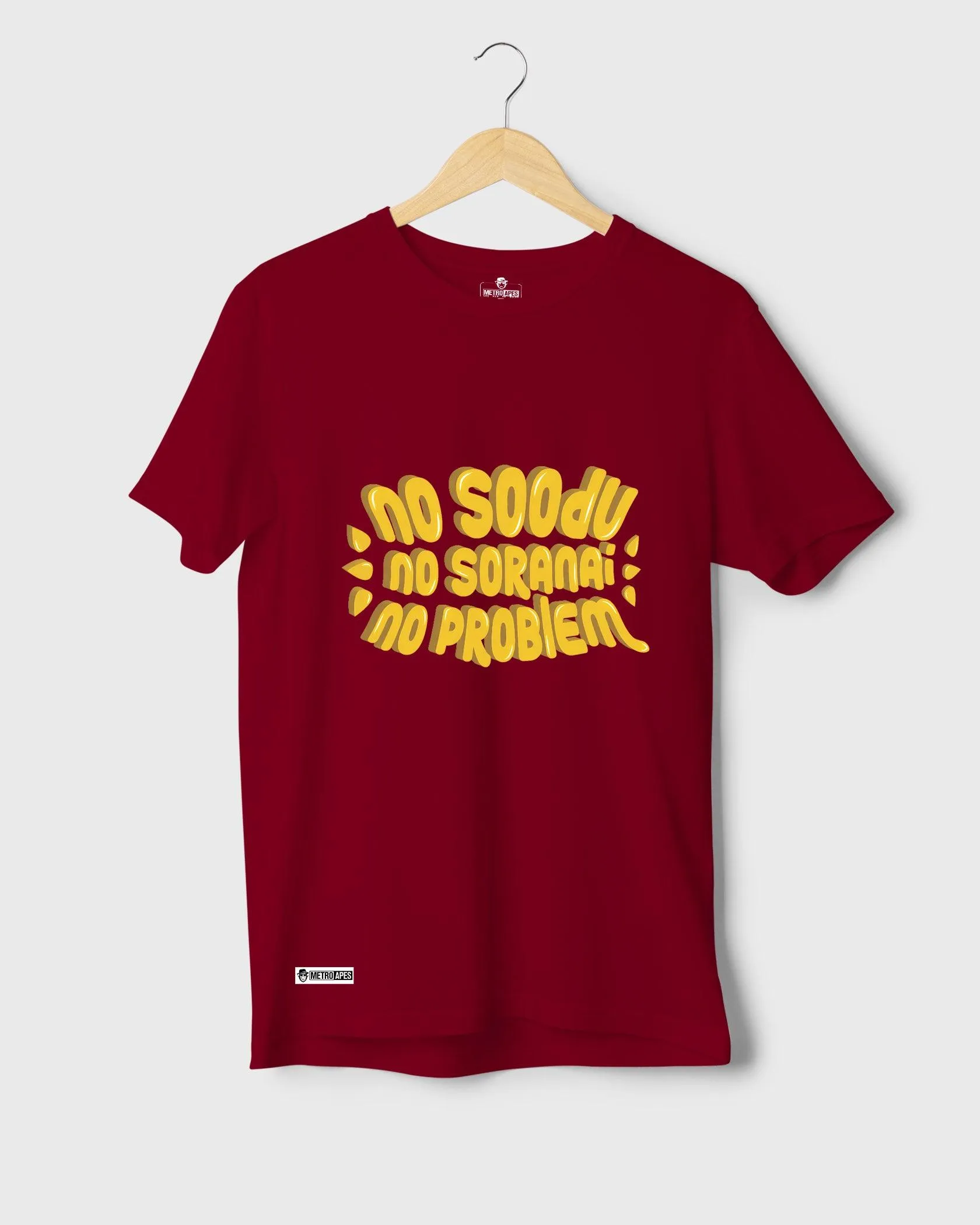 Mens Regular Tshirt Trending Tamil Typo No Soodu No Soranai
