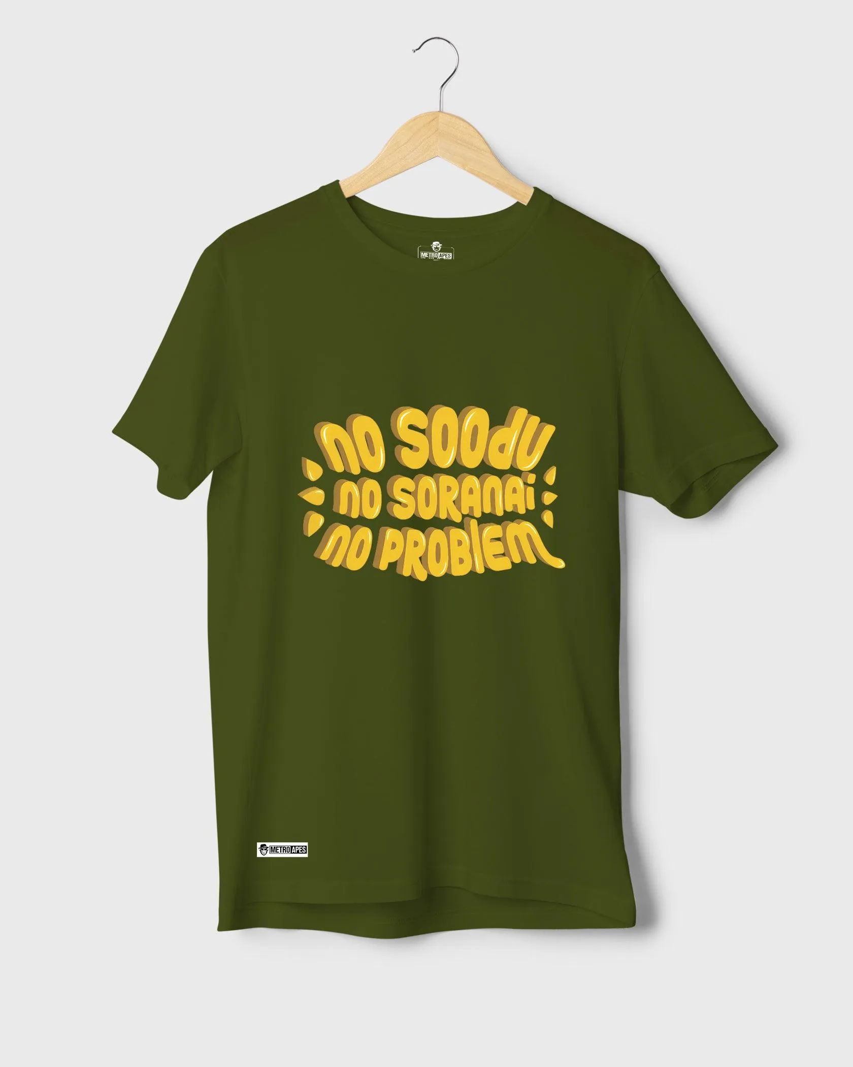 Mens Regular Tshirt Trending Tamil Typo No Soodu No Soranai