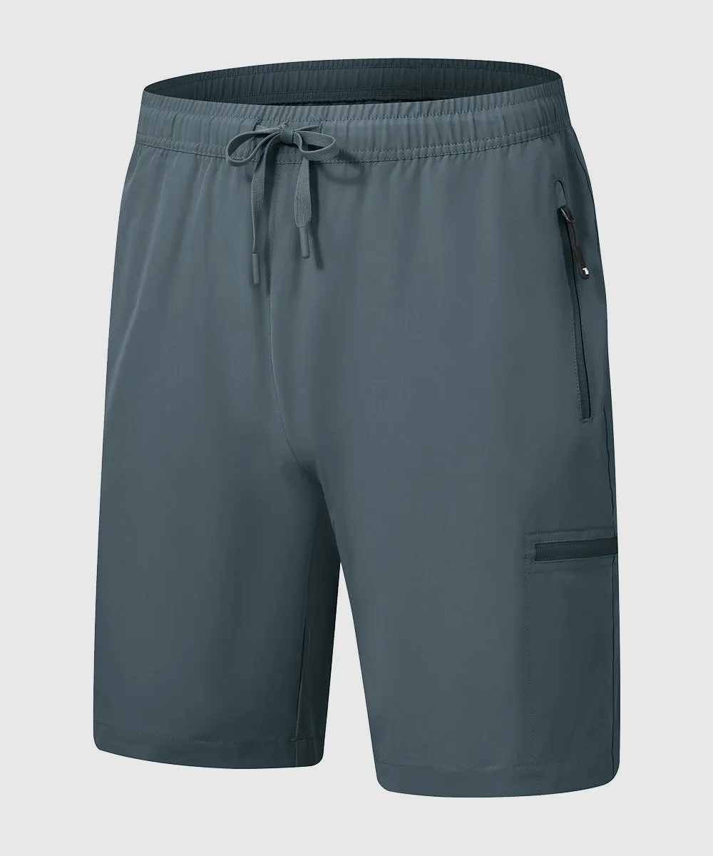 Men's Stretchy Water Repellent Cargo Sports Shorts