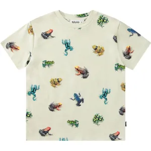 Molo Vibrant Frogs Roxo T-Shirt
